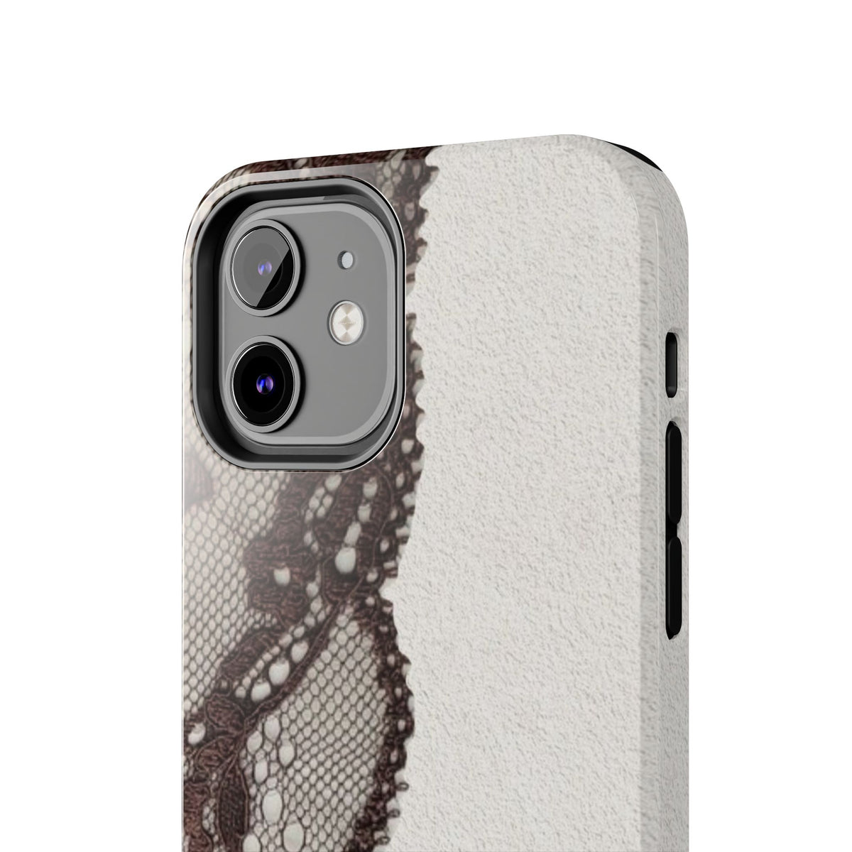 Brown Lace Edge iPhone Case