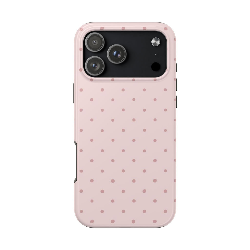 Pink Polka Dot iPhone Case