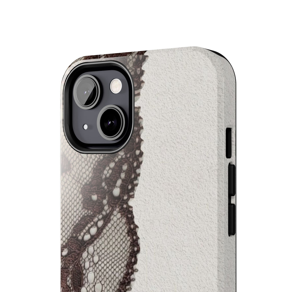 Brown Lace Edge iPhone Case