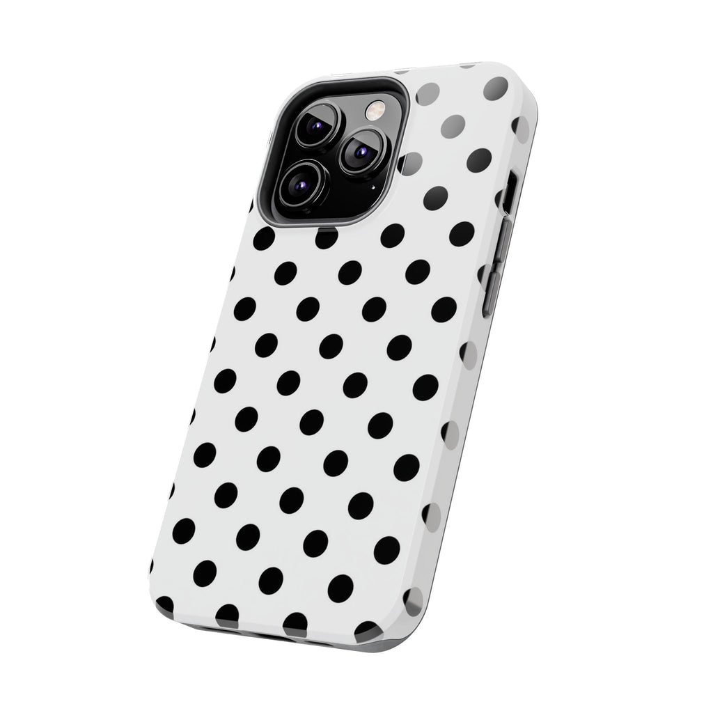 White Polka Dot iPhone Case