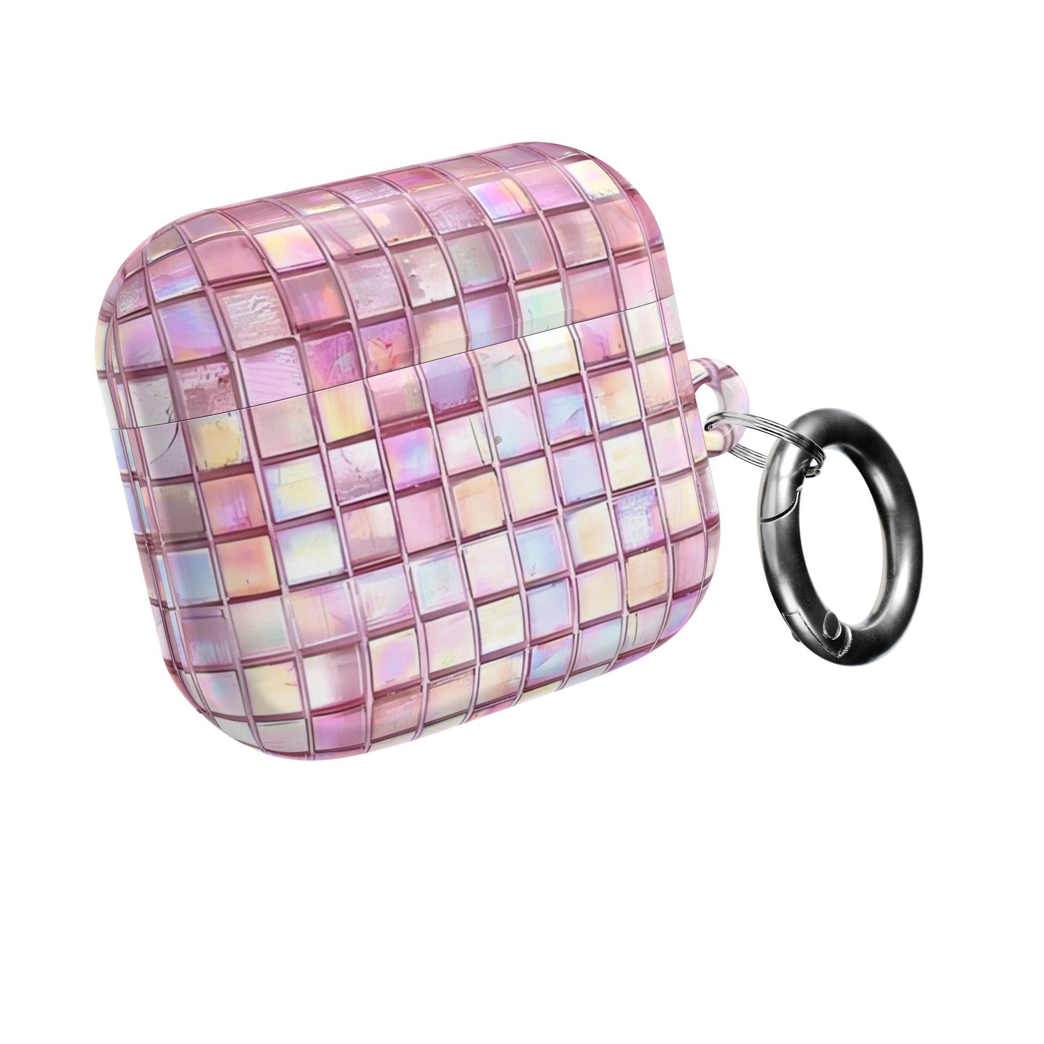 Pink Square Glass AirPod Case
