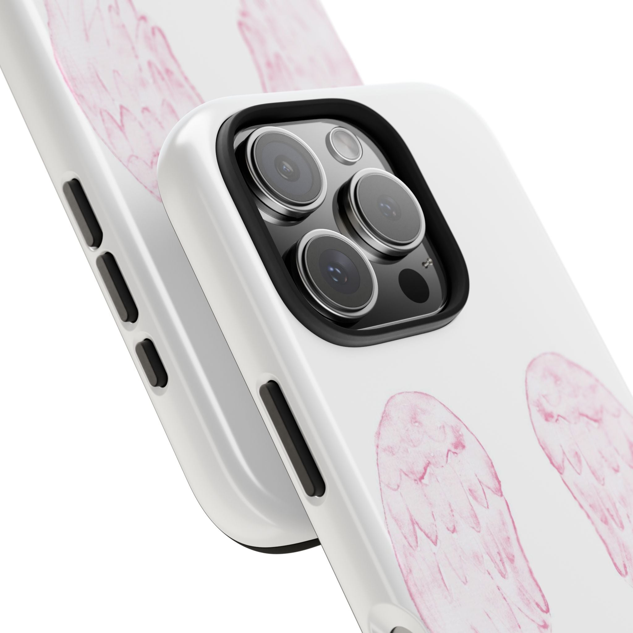 White Bombshell Wings iPhone Case
