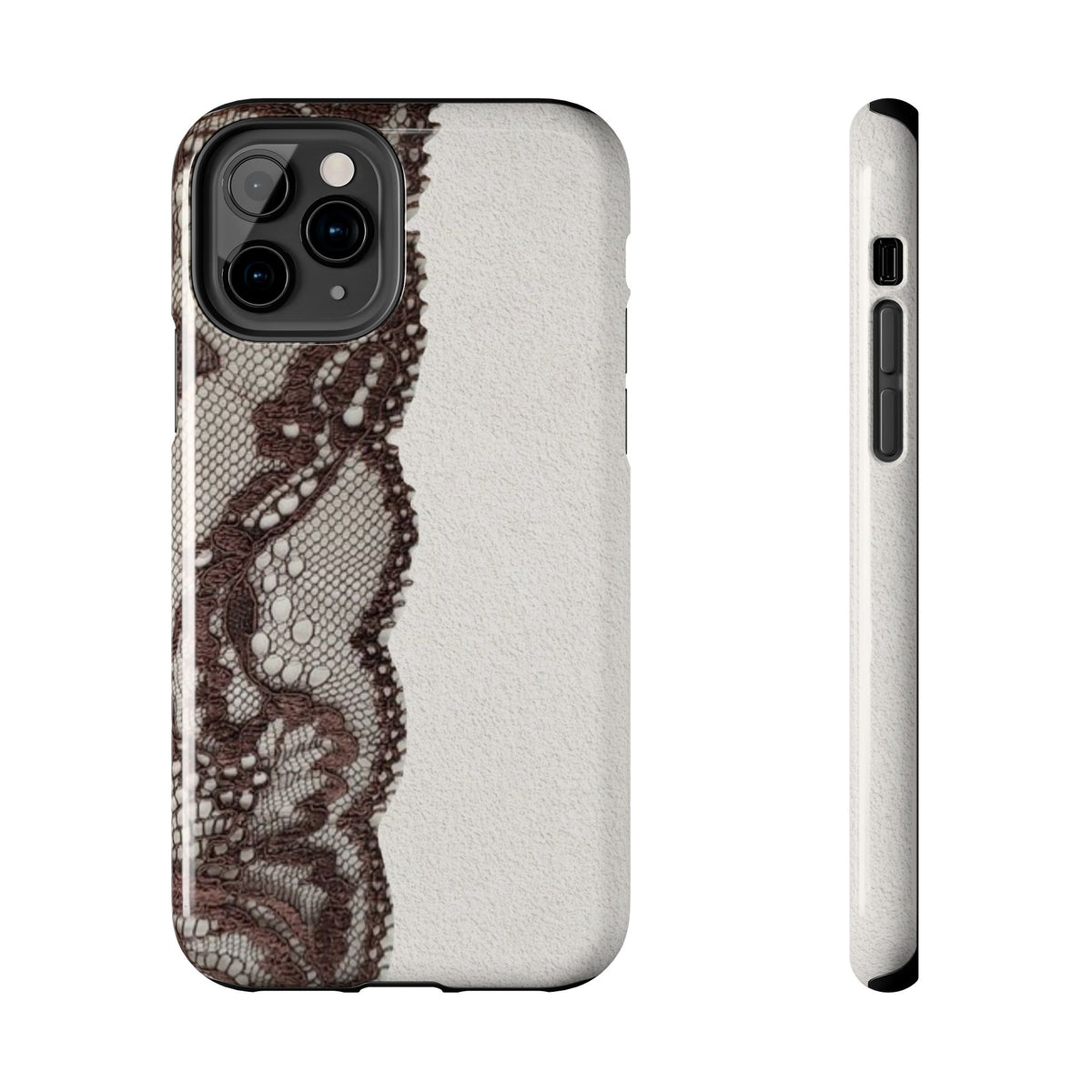 Brown Lace Edge iPhone Case