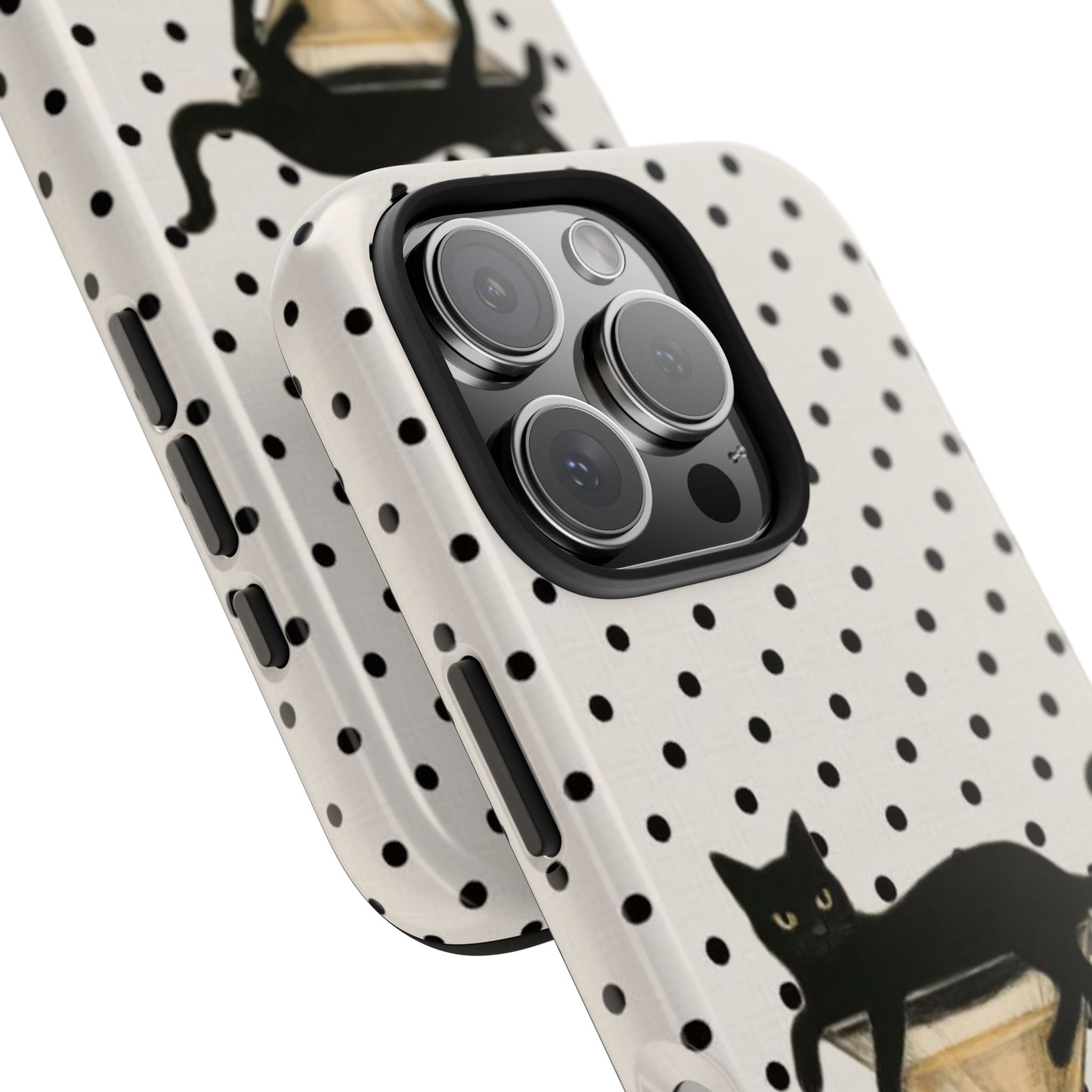 Meow-tini Polka Dot iPhone Case