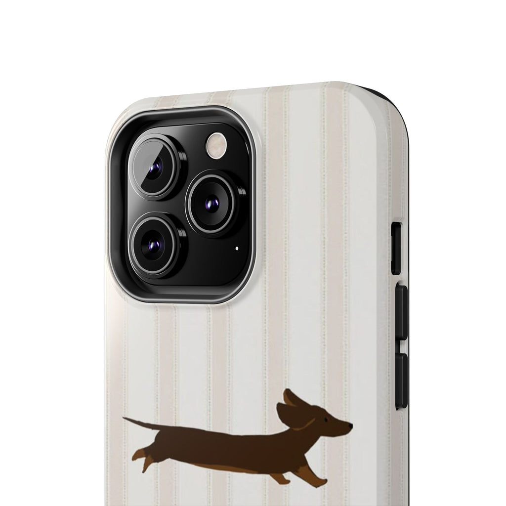 Leaping Dachshund iPhone Case