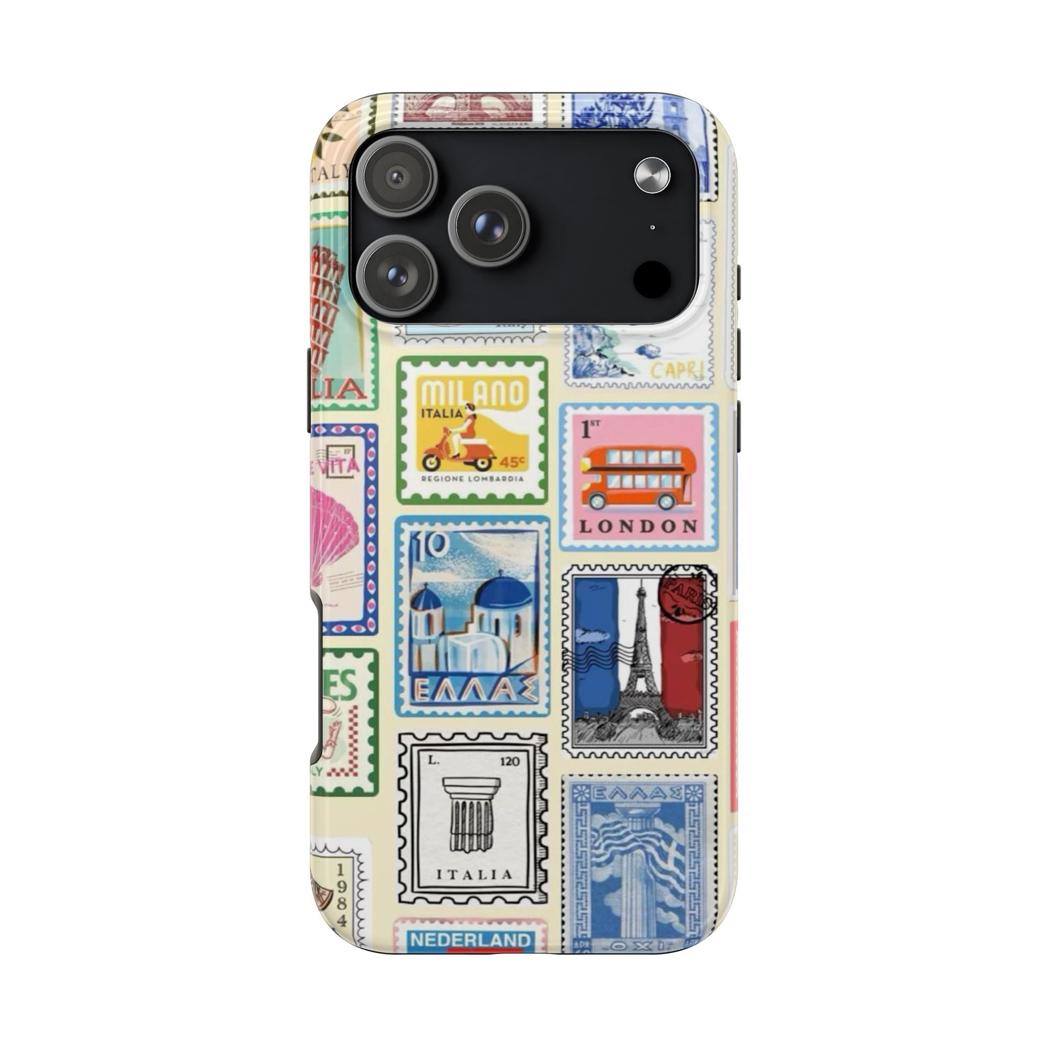 European Summer Stamps iPhone Case