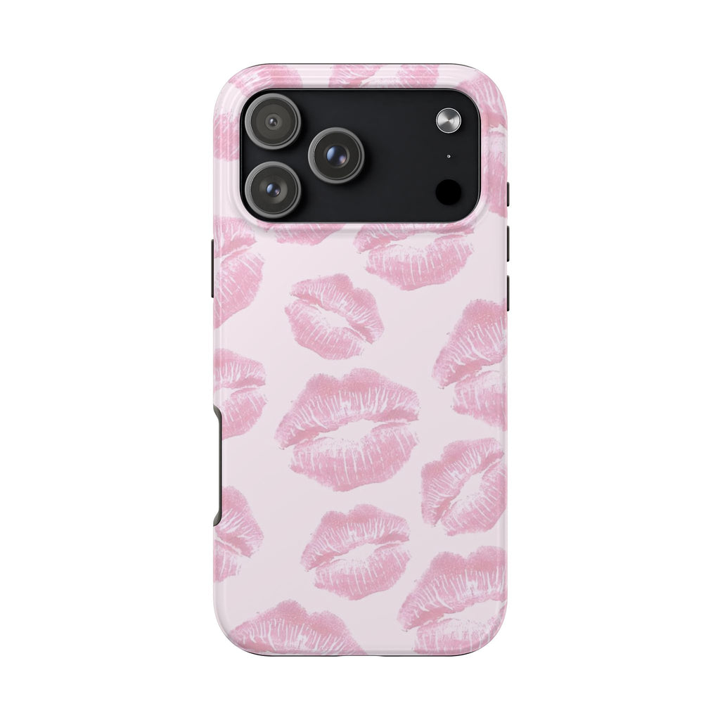 Pink Kisses iPhone Case