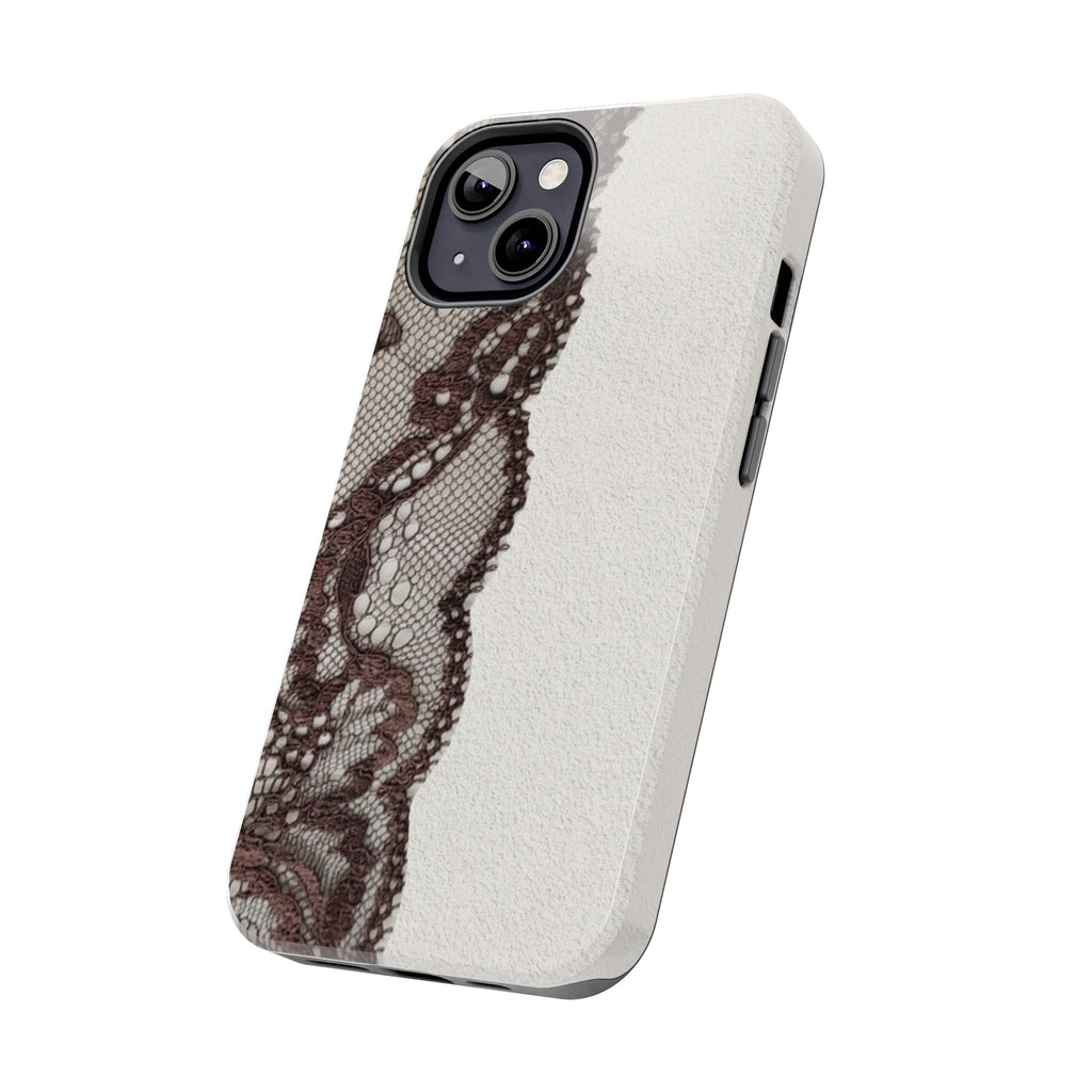 Brown Lace Edge iPhone Case