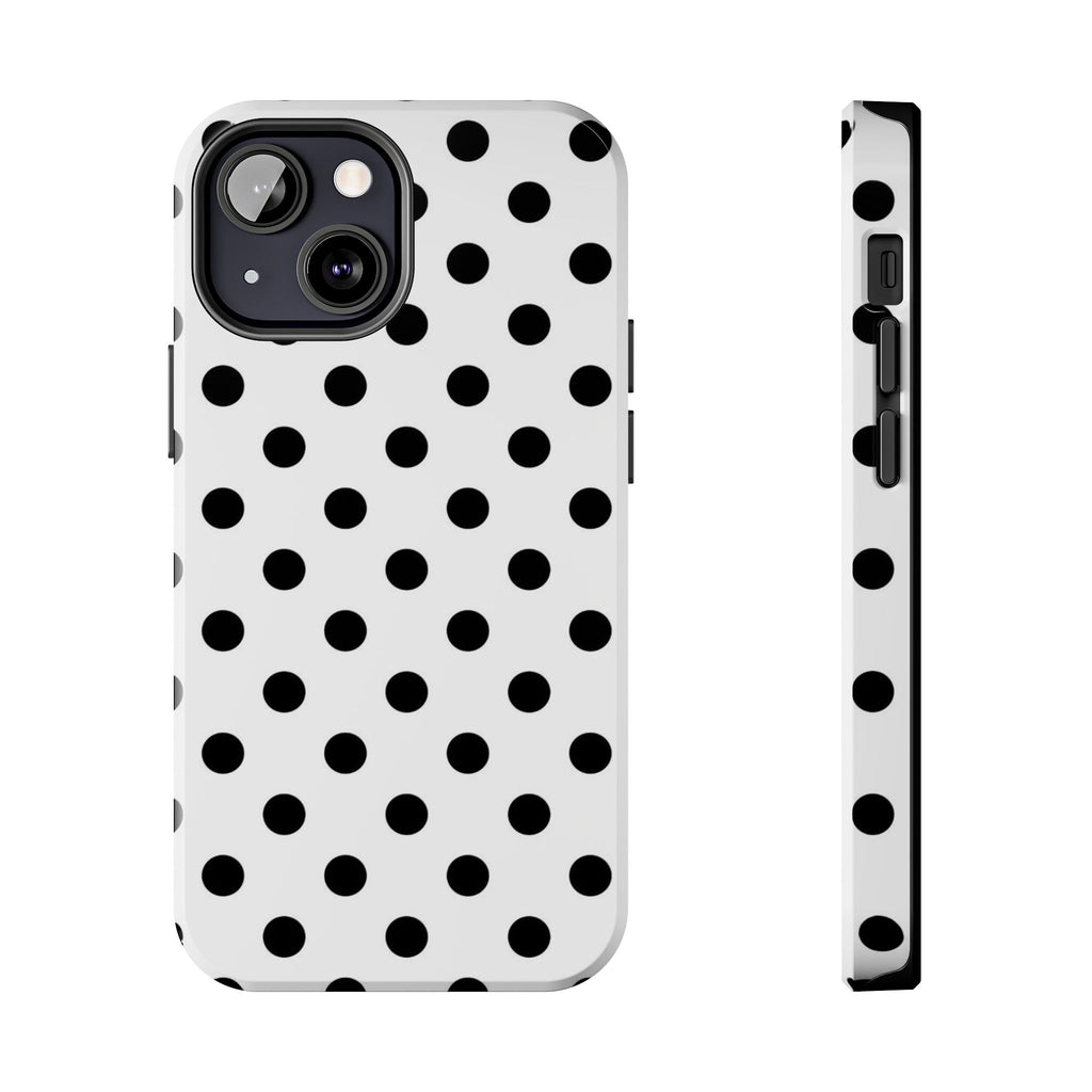 White Polka Dot iPhone Case