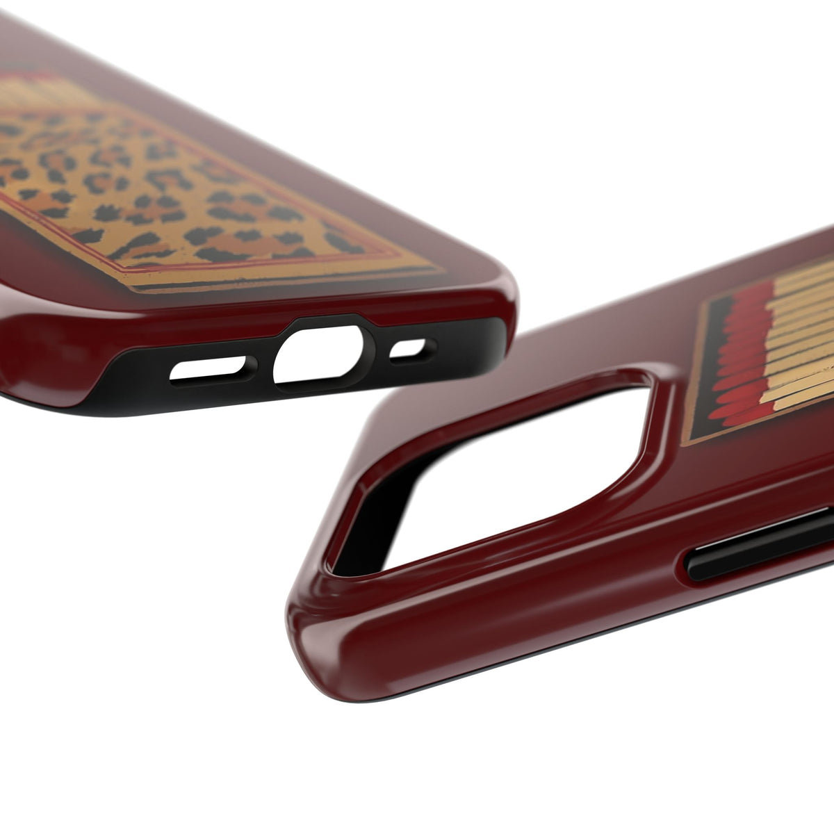 Burgundy Match iPhone Case