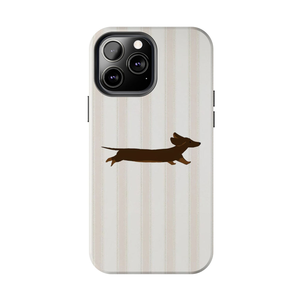 Leaping Dachshund iPhone Case