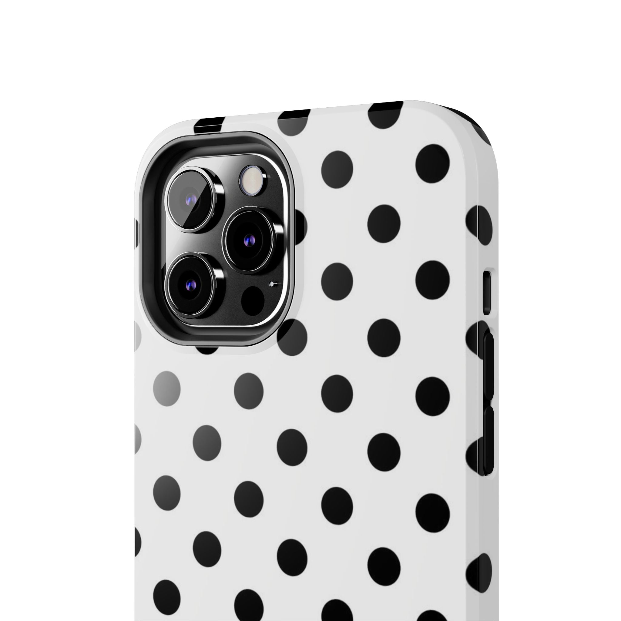 White Polka Dot iPhone Case