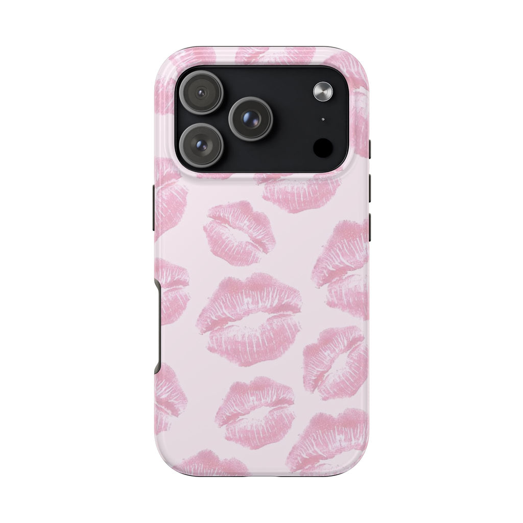 Pink Kisses iPhone Case