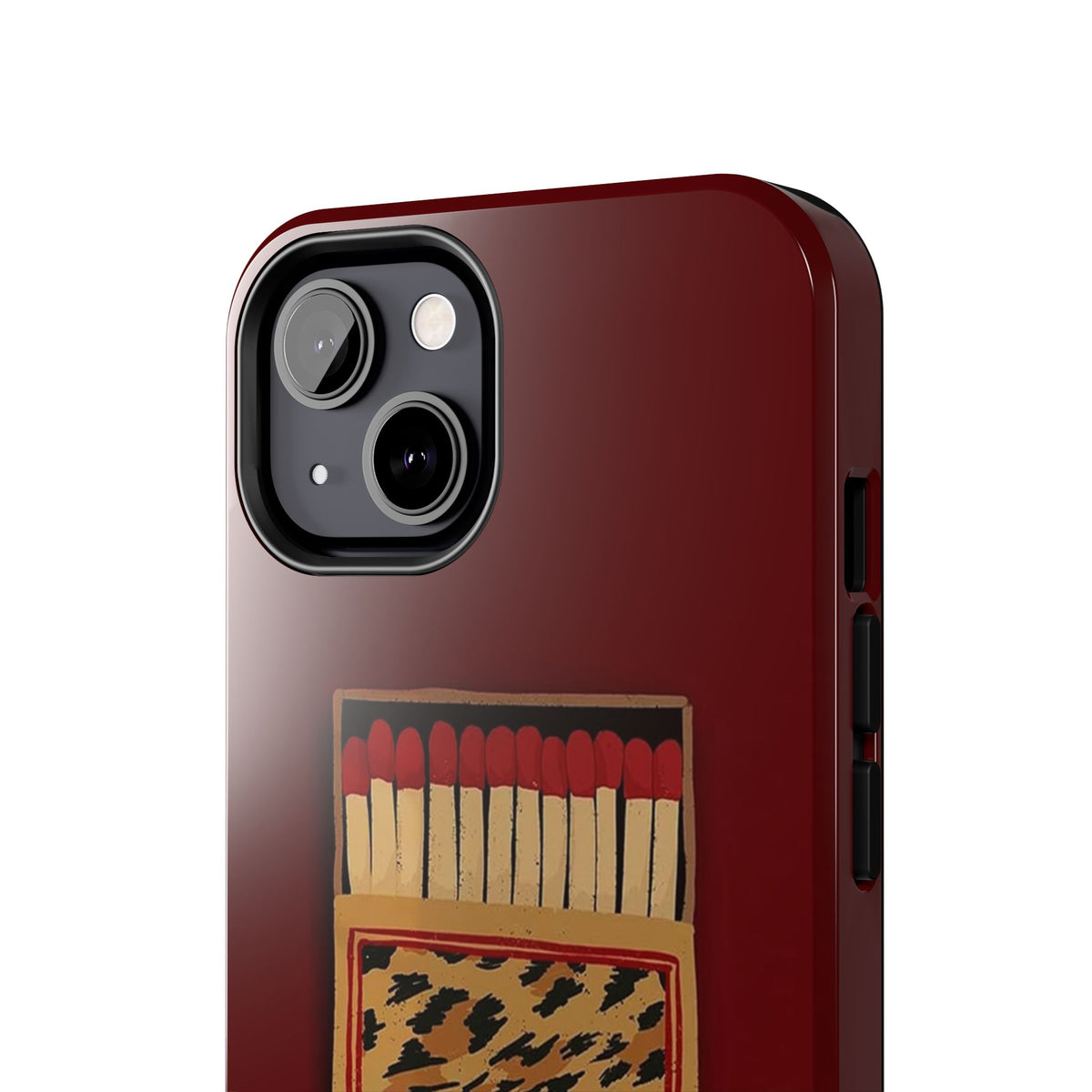 Burgundy Match iPhone Case