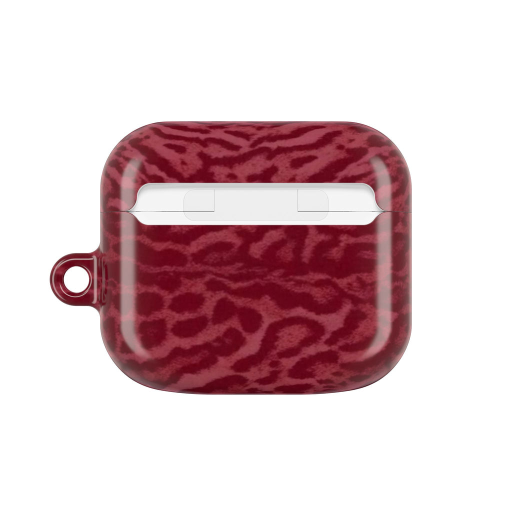 Burgundy Jaguar AirPod Case