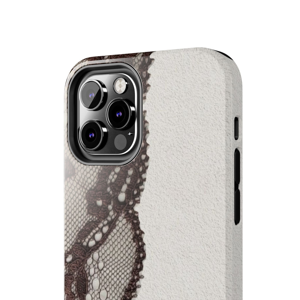 Brown Lace Edge iPhone Case