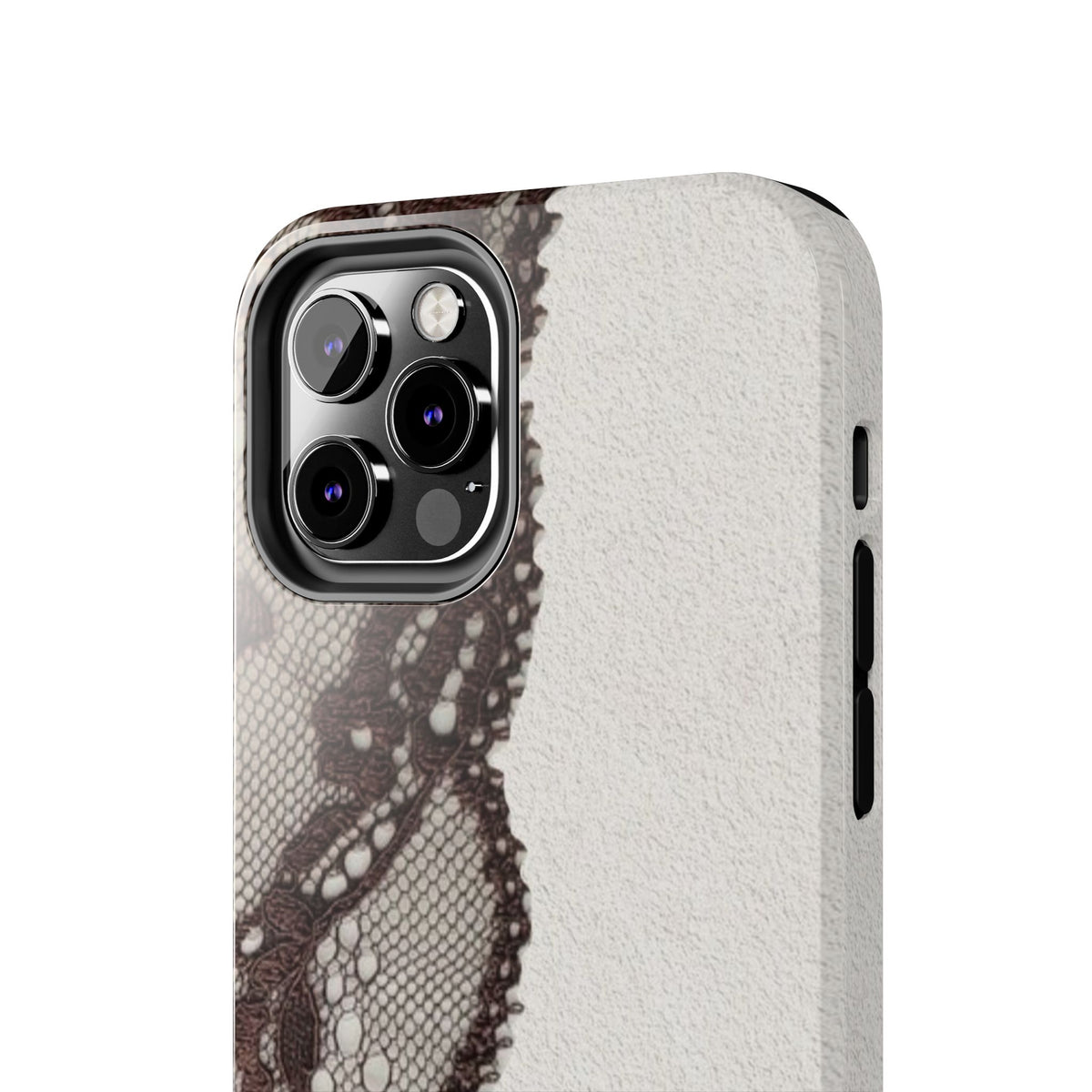 Brown Lace Edge iPhone Case