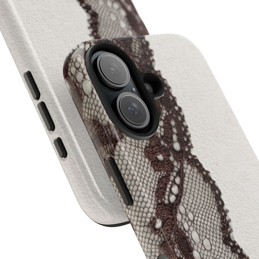 Brown Lace Edge iPhone Case