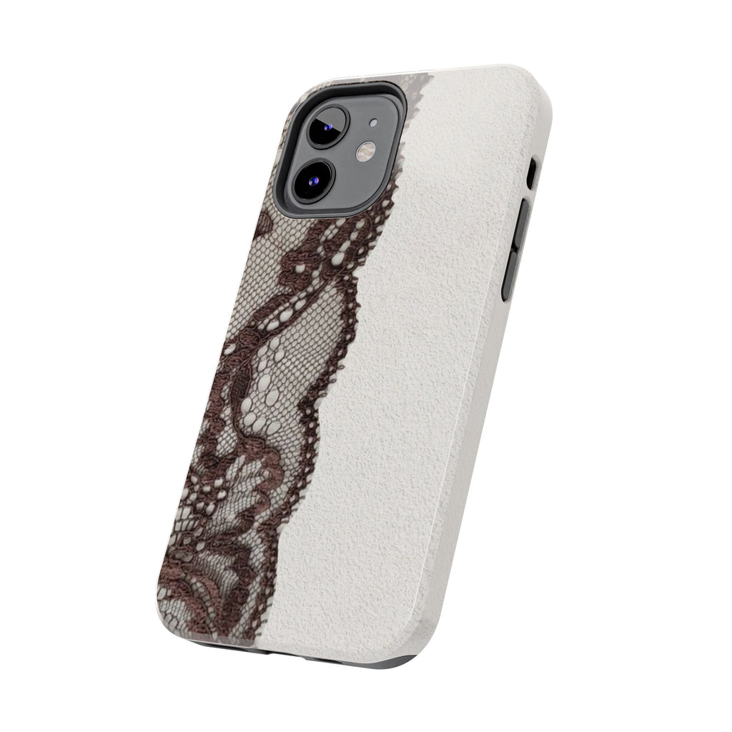 Brown Lace Edge iPhone Case