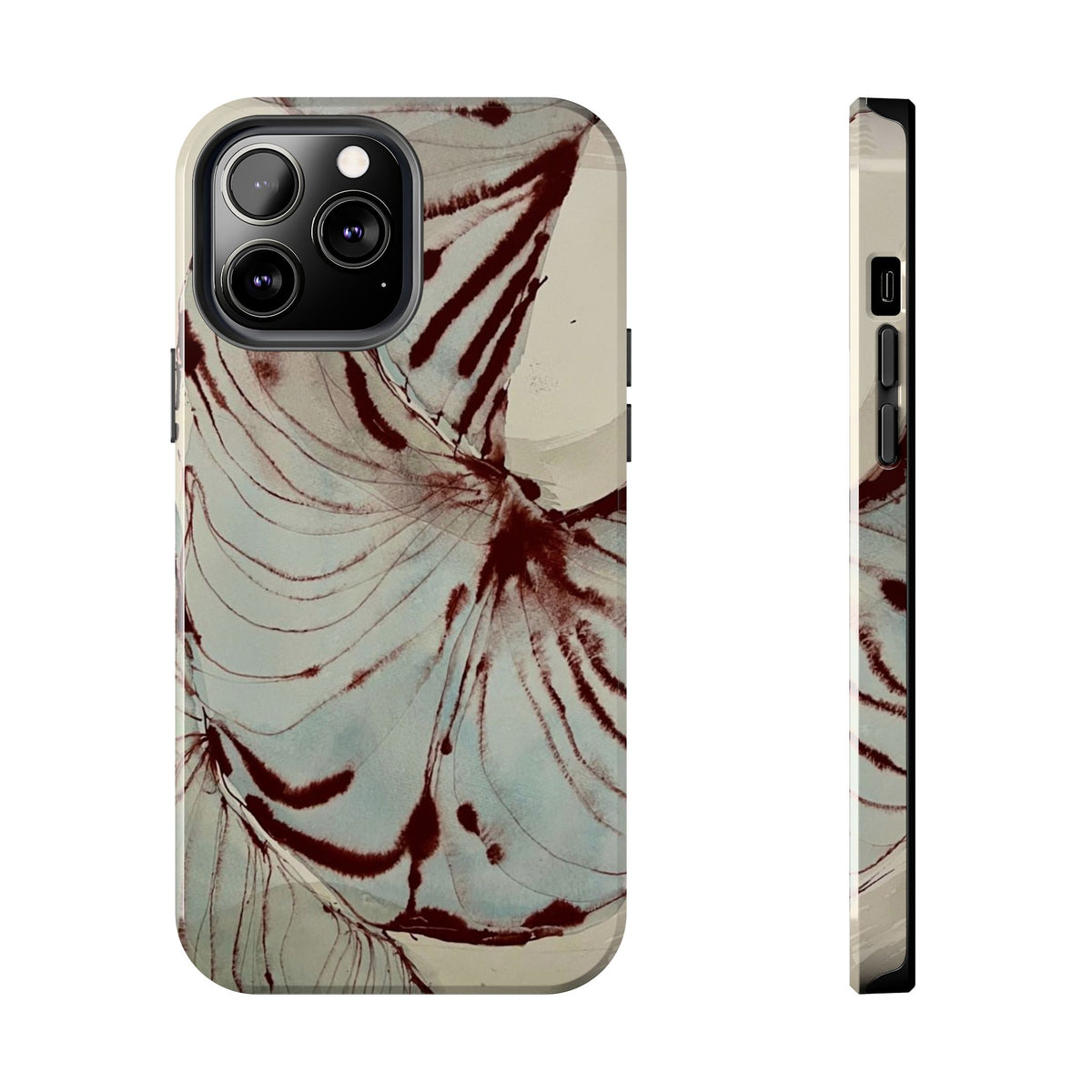 Maroon Silk iPhone Case