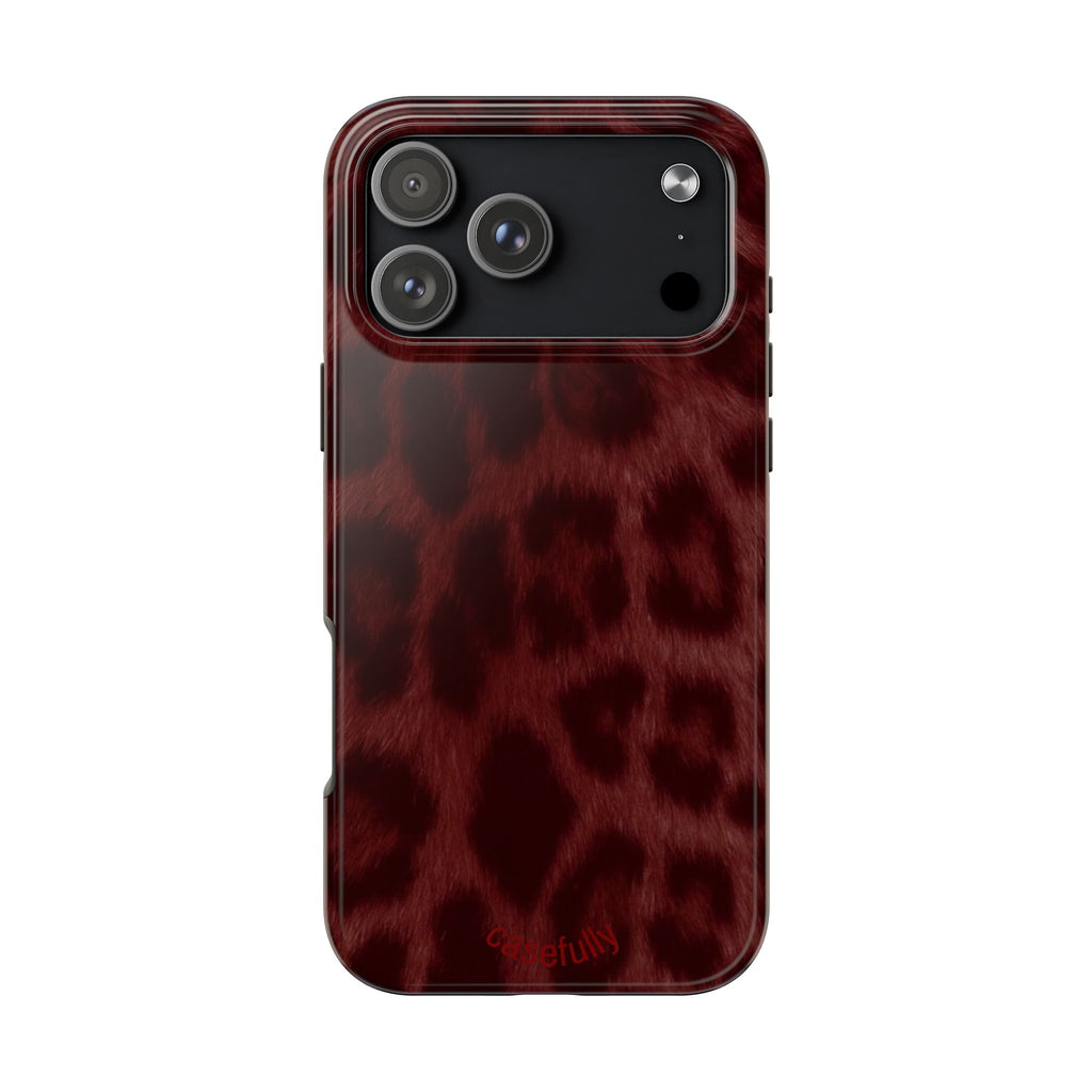 Red Cheetah Print iPhone Case