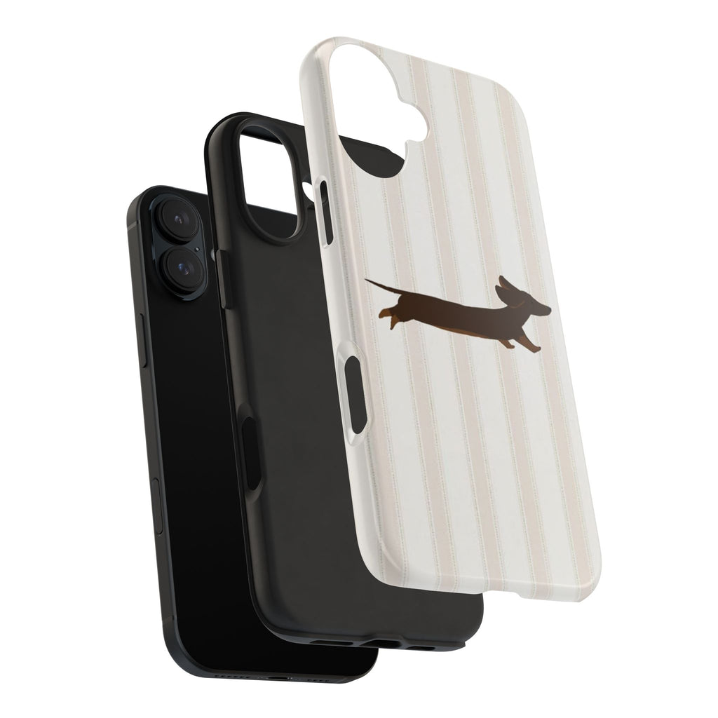 Leaping Dachshund iPhone Case