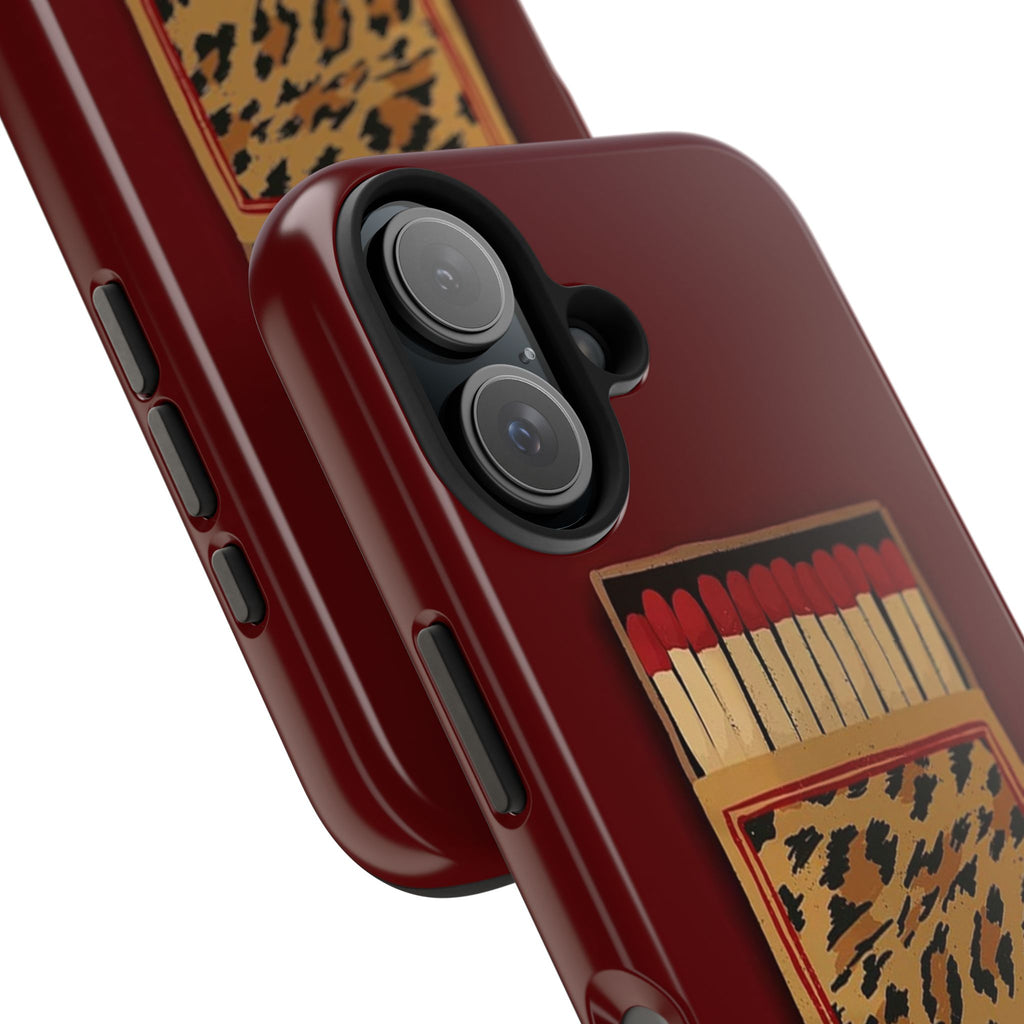 Burgundy Match iPhone Case