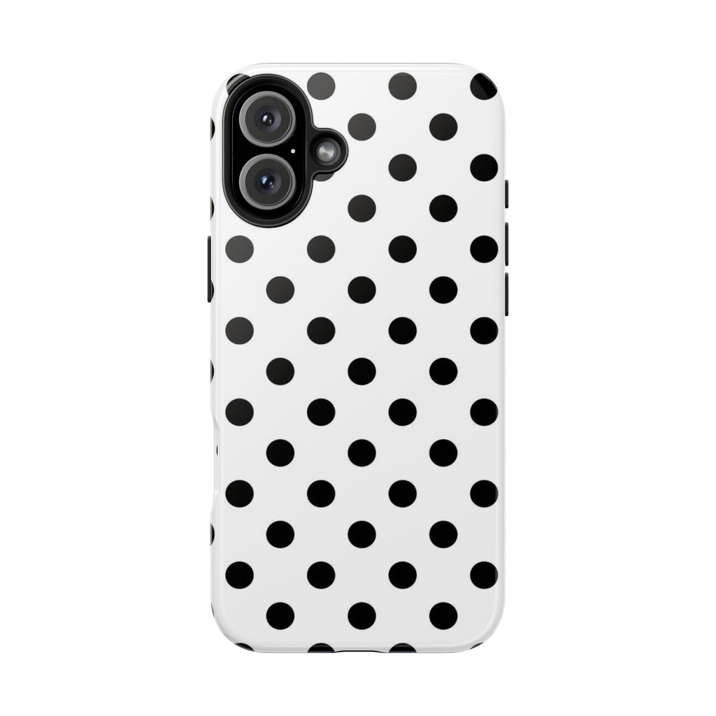 White Polka Dot iPhone Case