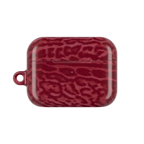 Burgundy Jaguar AirPod Case