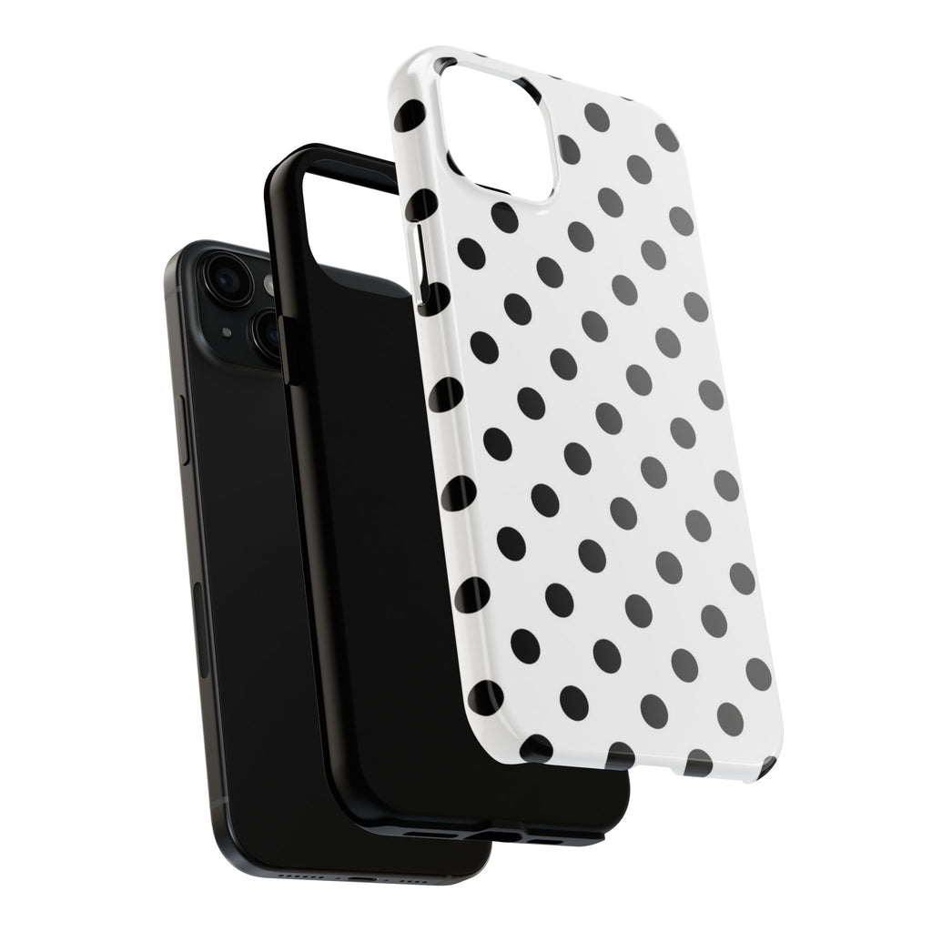 White Polka Dot iPhone Case