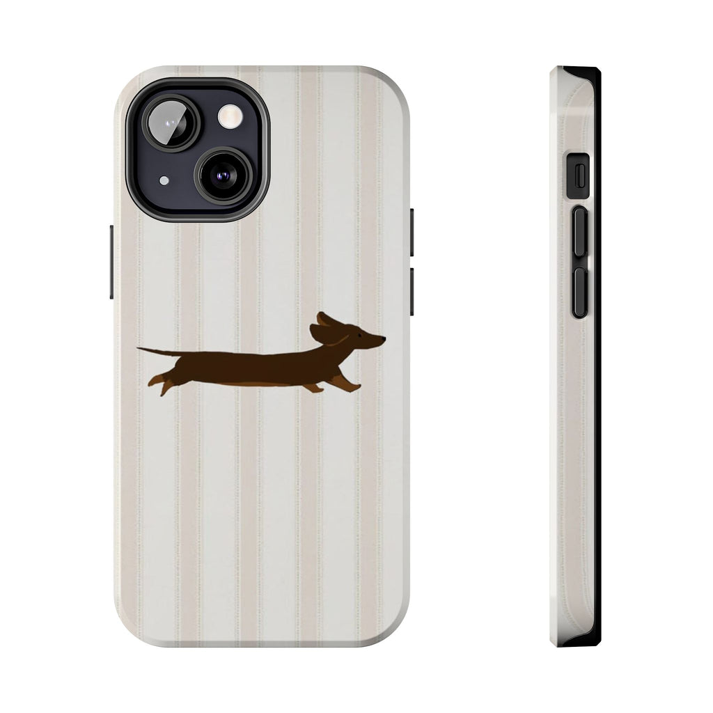 Leaping Dachshund iPhone Case