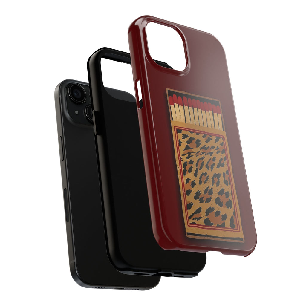 Burgundy Match iPhone Case