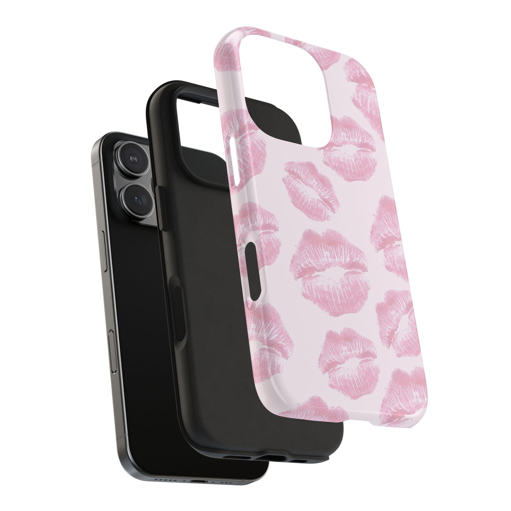 Pink Kisses iPhone Case