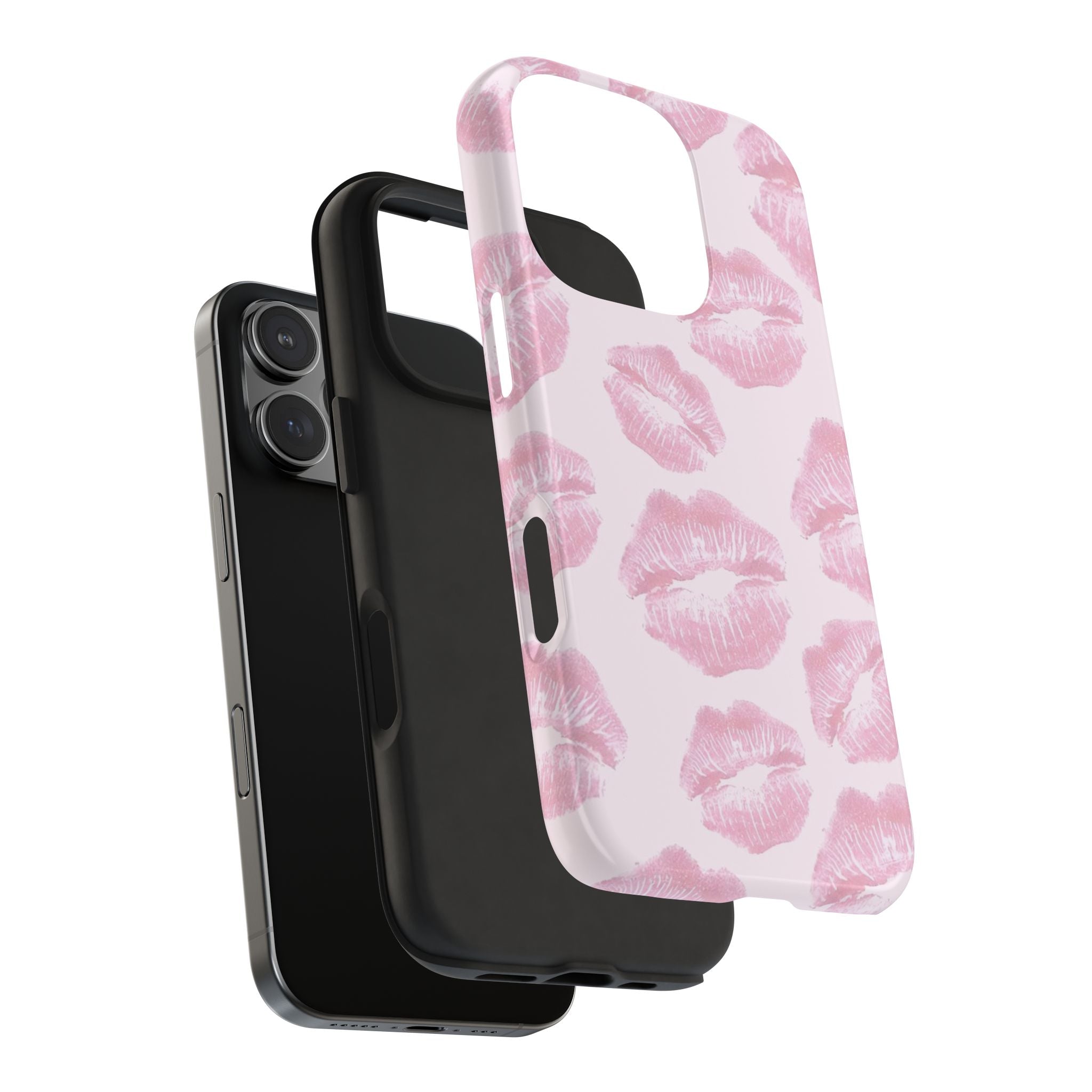 Pink Kisses iPhone Case