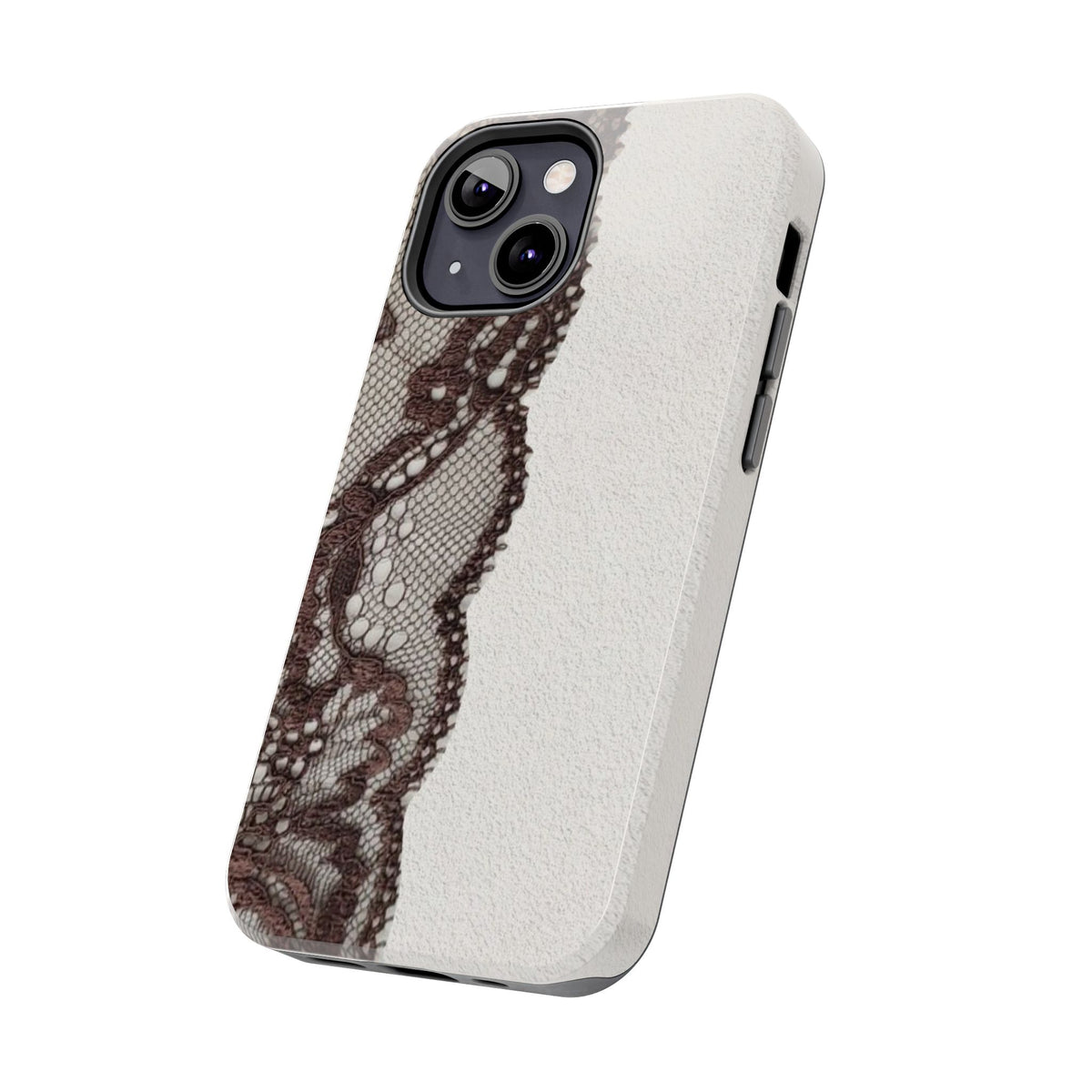 Brown Lace Edge iPhone Case