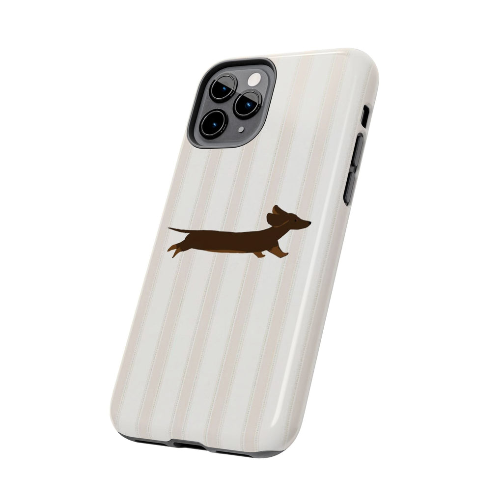 Leaping Dachshund iPhone Case