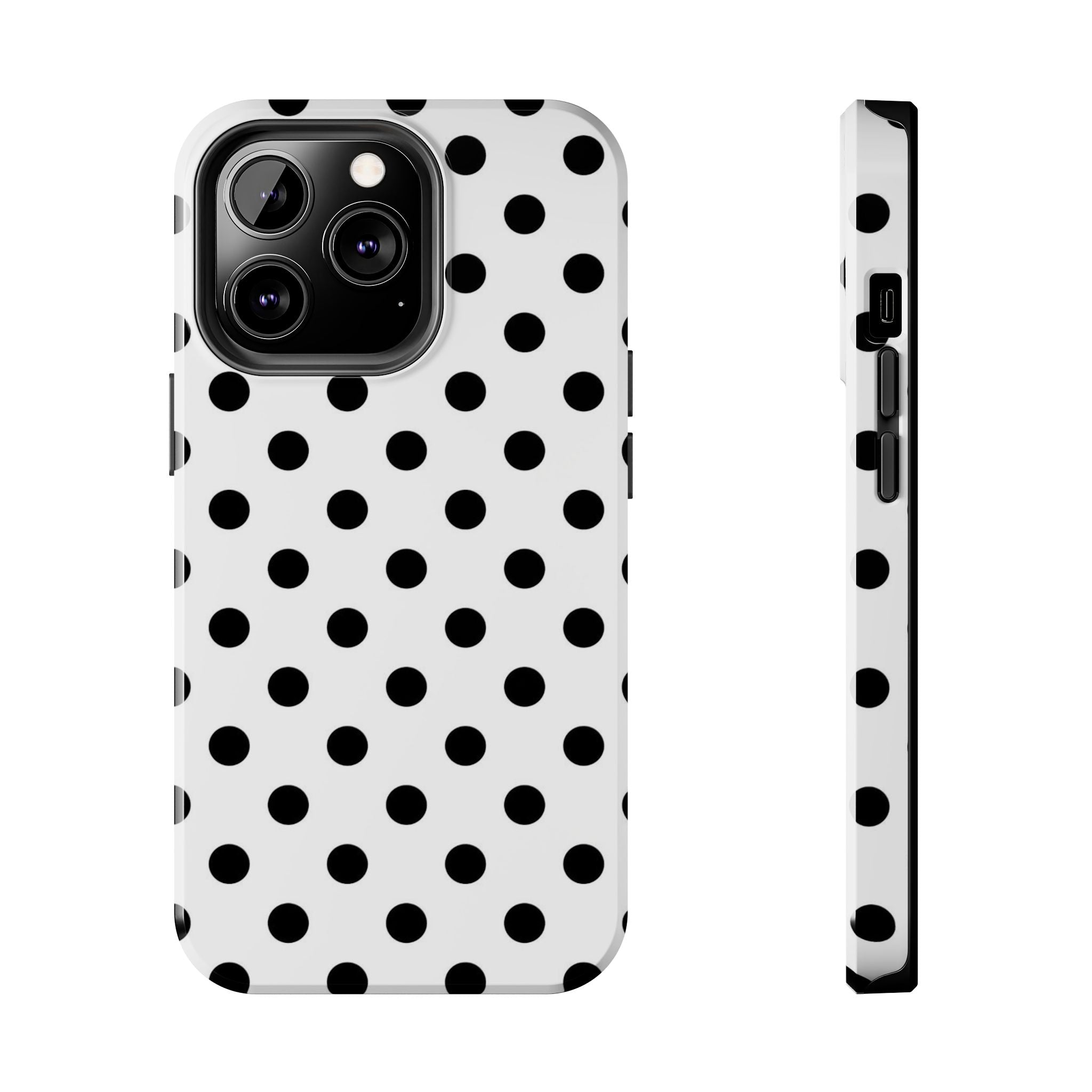 White Polka Dot iPhone Case