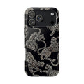 Black and White Leopard iPhone Case