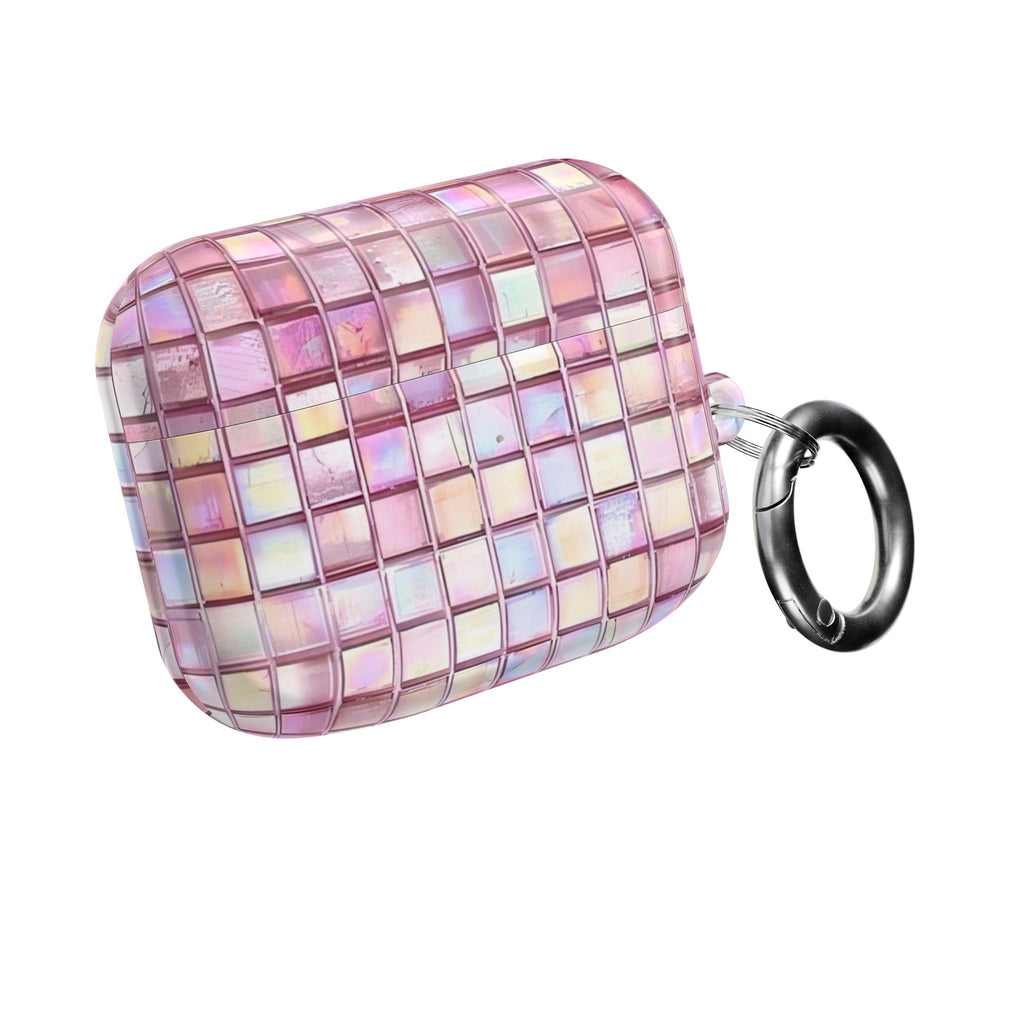 Pink Square Glass AirPod Case