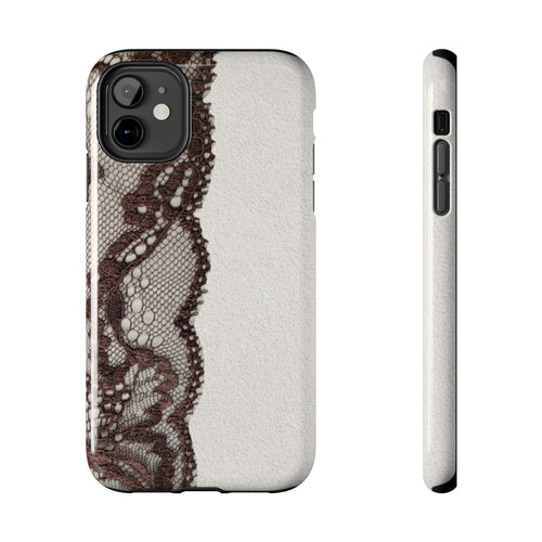 Brown Lace Edge iPhone Case