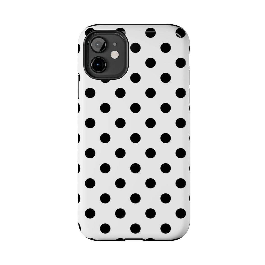 White Polka Dot iPhone Case