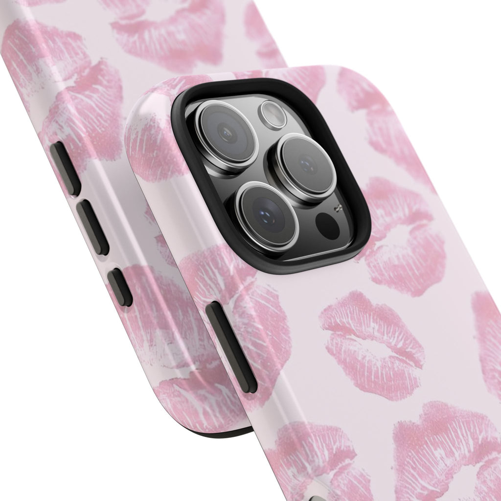 Pink Kisses iPhone Case