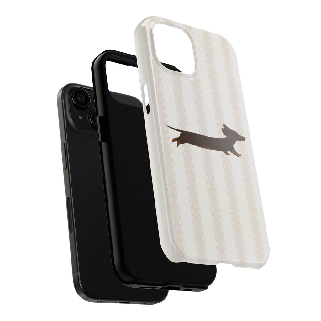 Leaping Dachshund iPhone Case