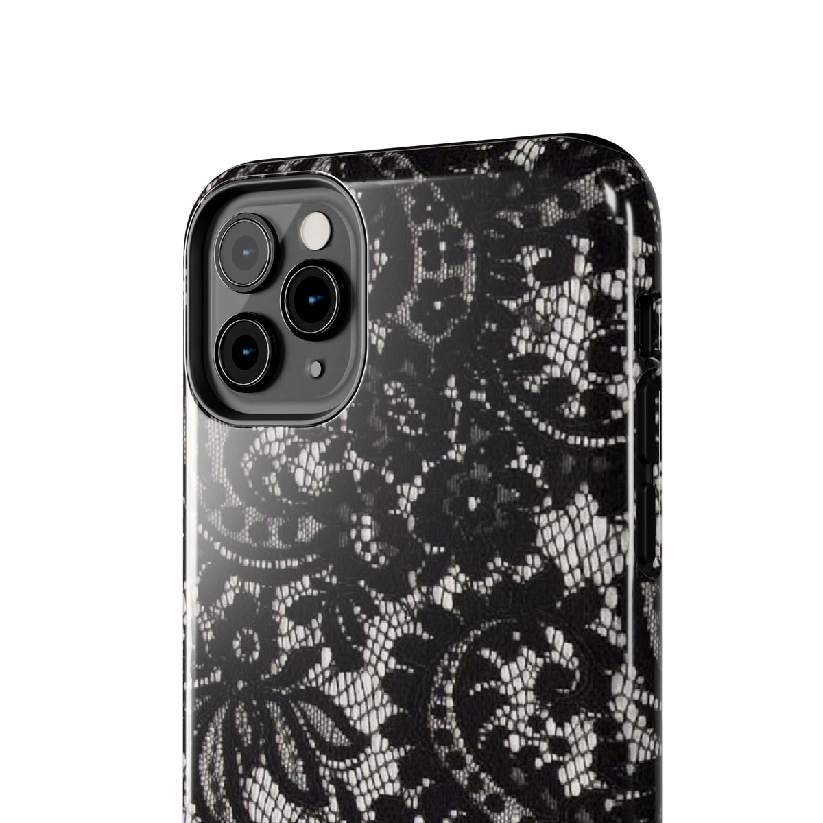 Hand-Bedazzled Initials Lace iPhone Case