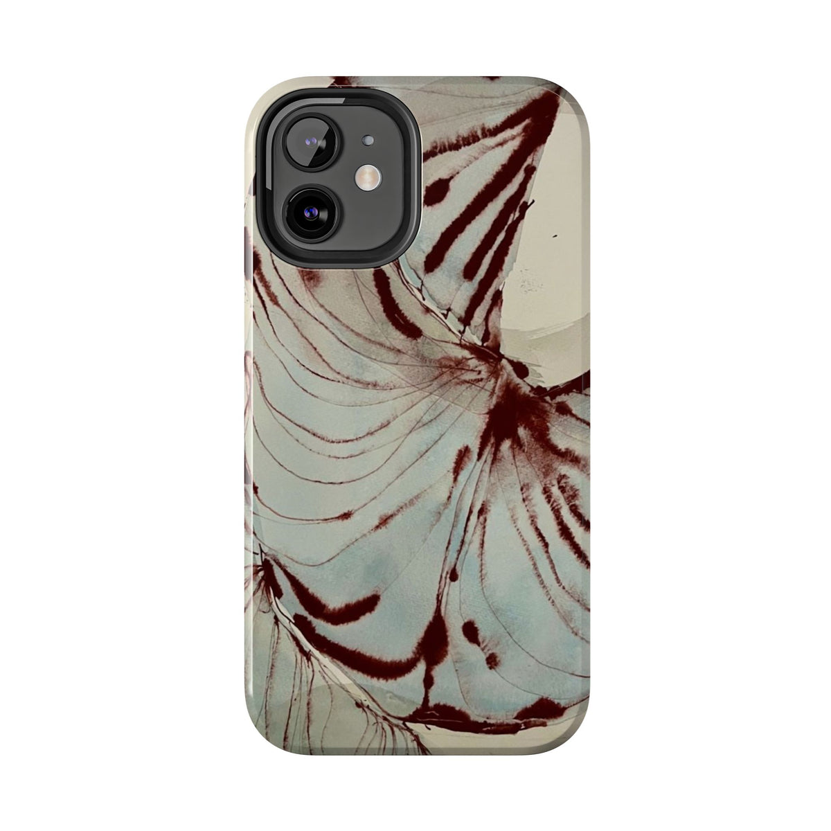 Maroon Silk iPhone Case