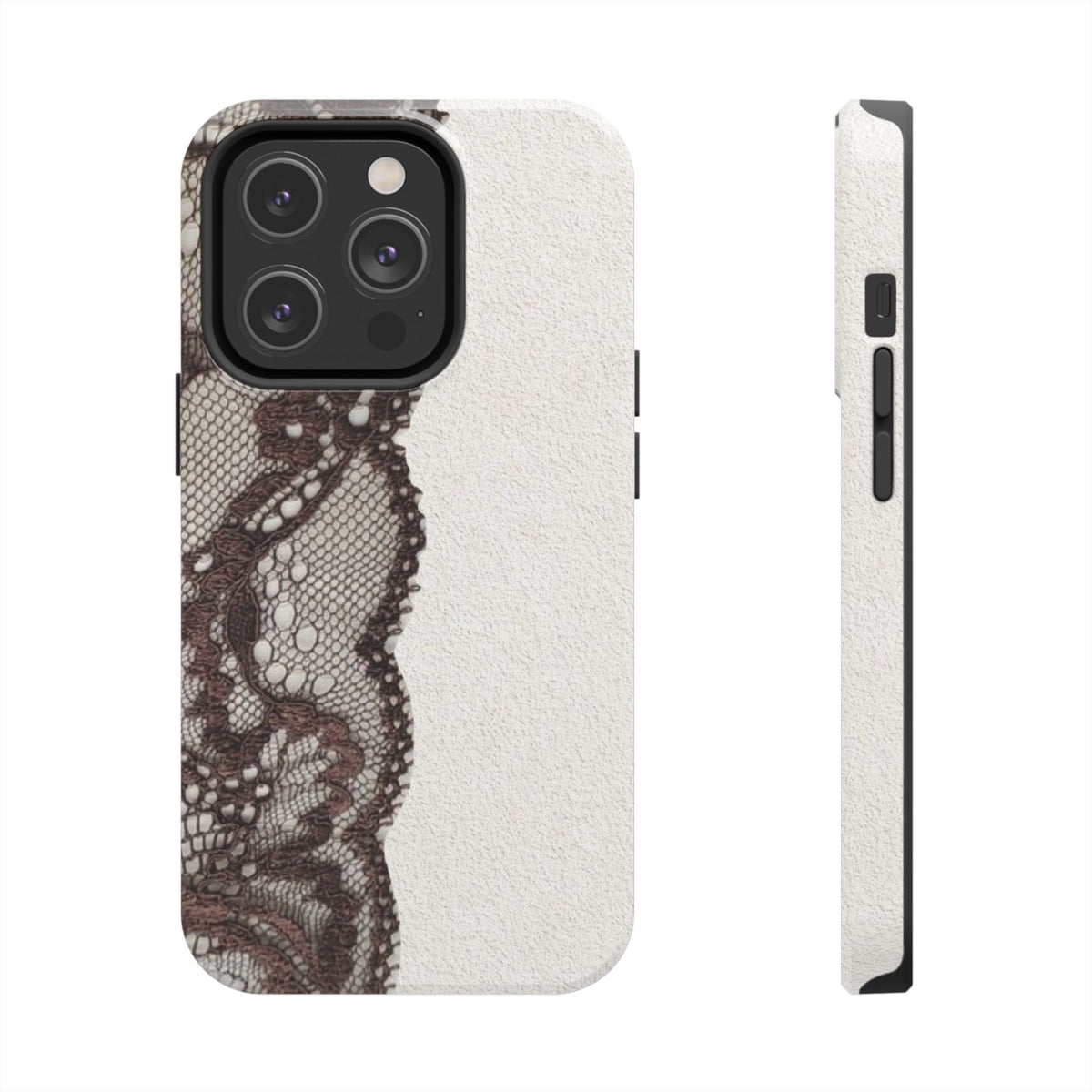 Brown Lace Edge iPhone Case