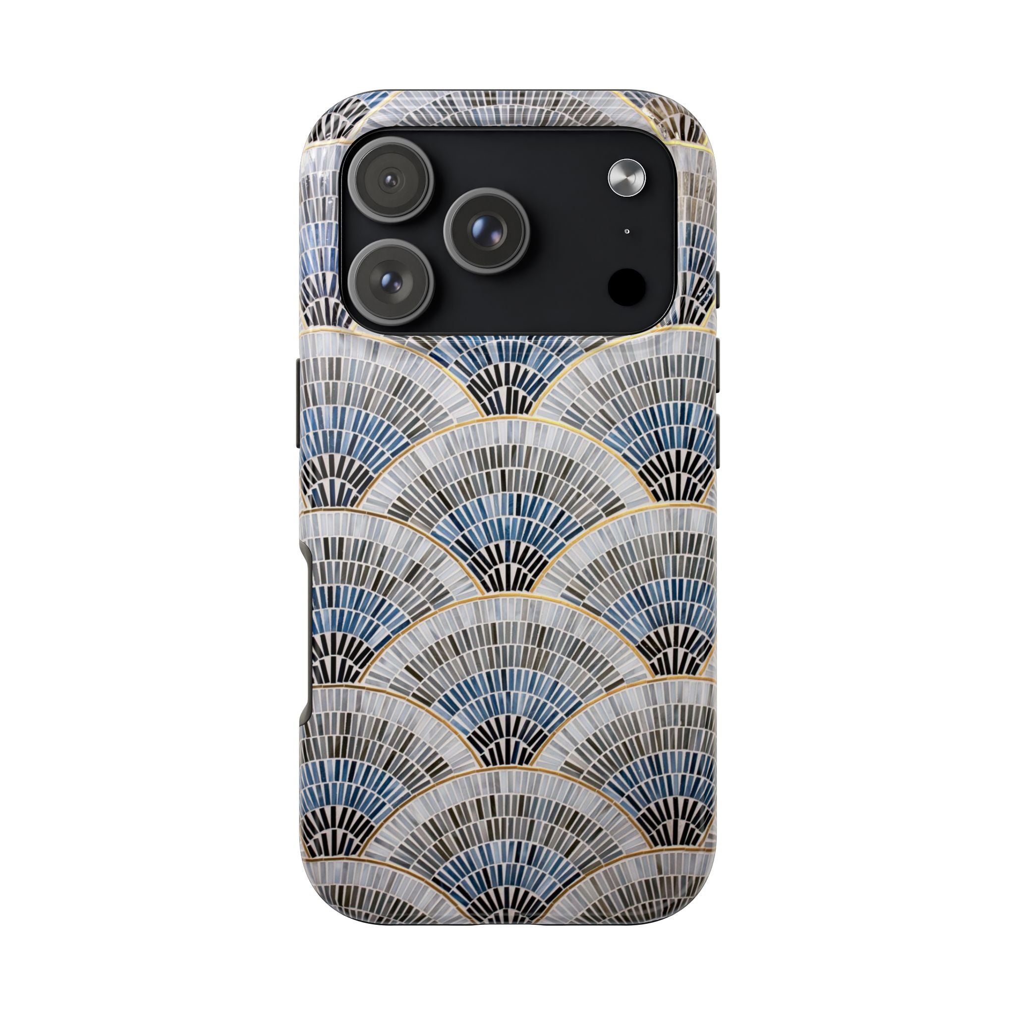 Blue Mosiac Pattern iPhone Case