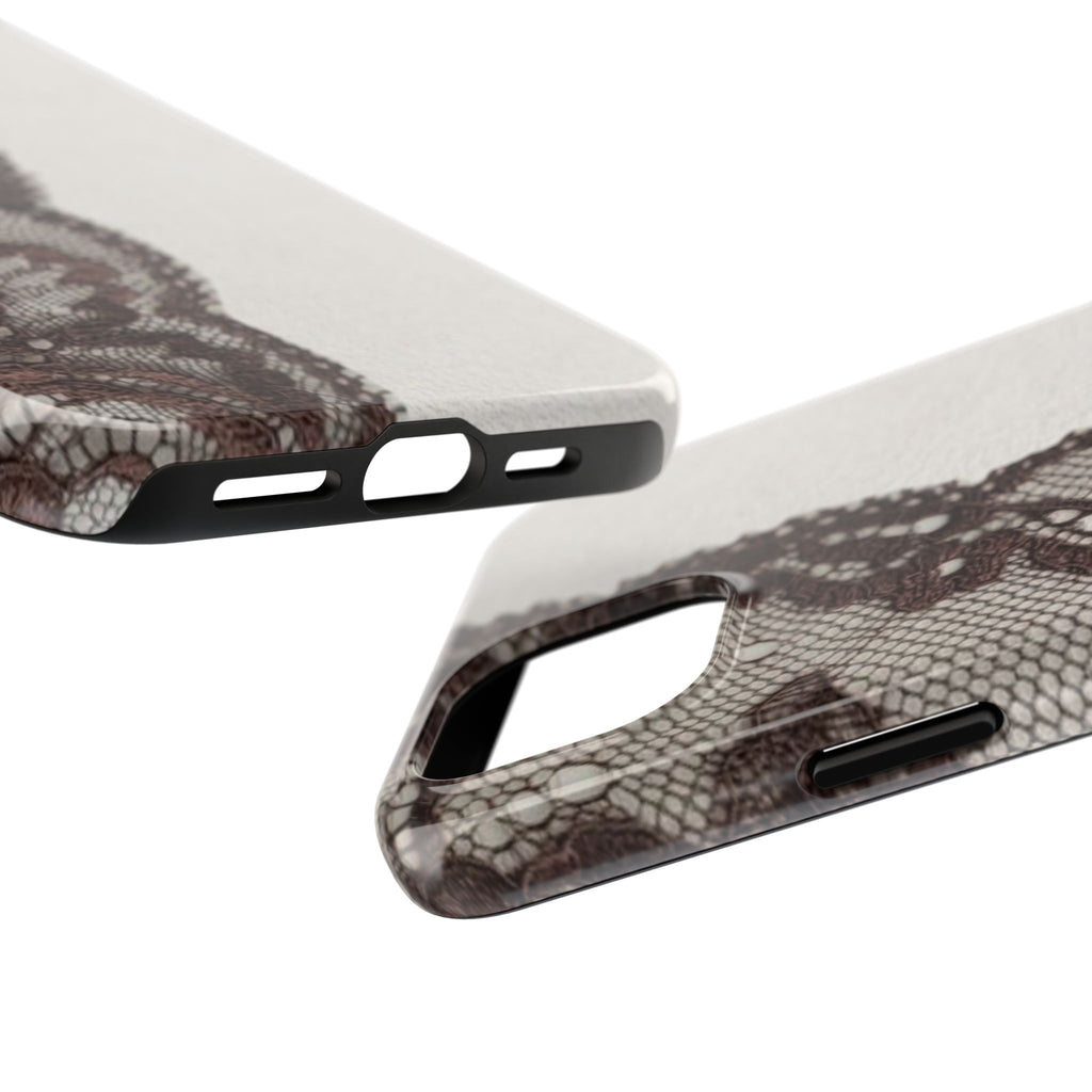 Brown Lace Edge iPhone Case