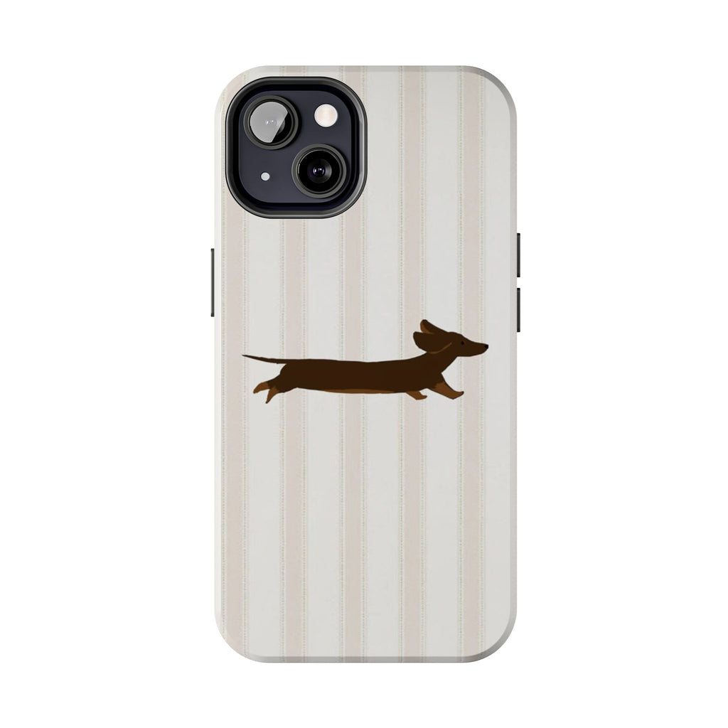 Leaping Dachshund iPhone Case