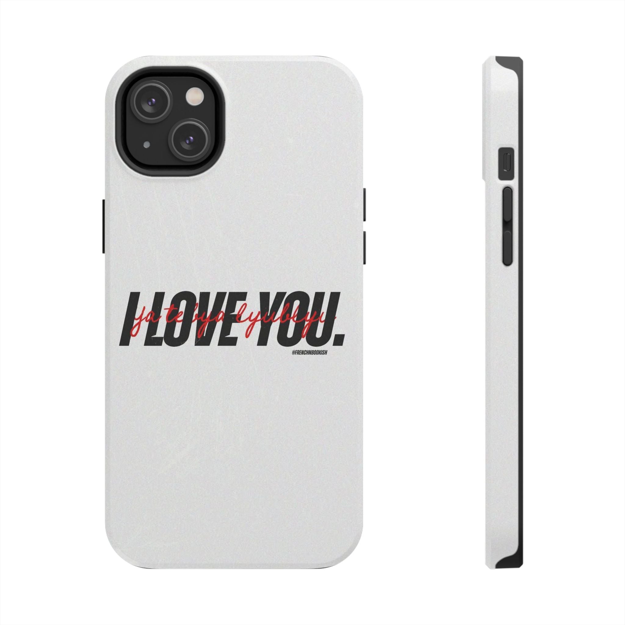 'I love you' in white Heated Rivalry iPhone Case